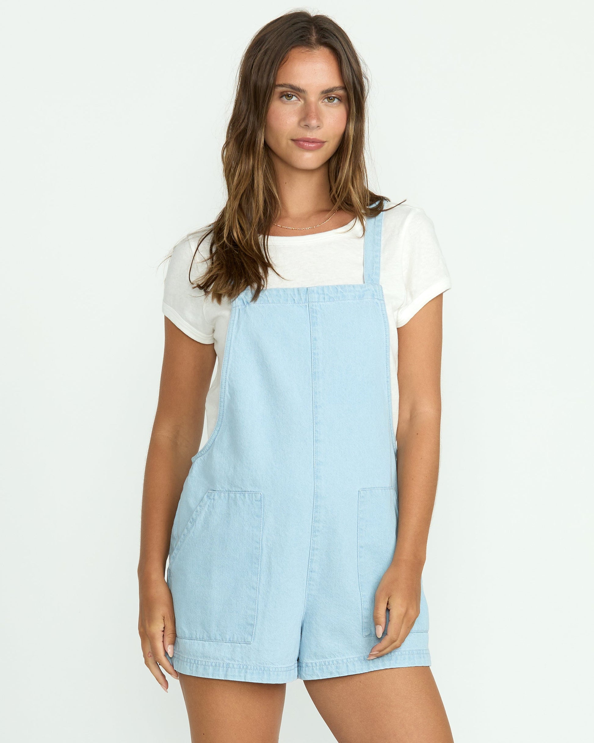 Beach Crush Denim Overalls - Balsam - 1