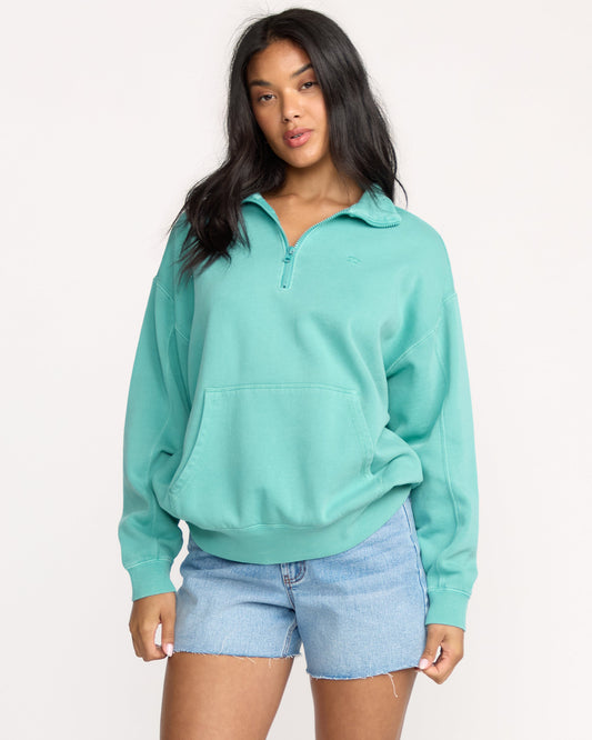 Hula-Half-Zip-Sweatshirt-Blue-Bird-1