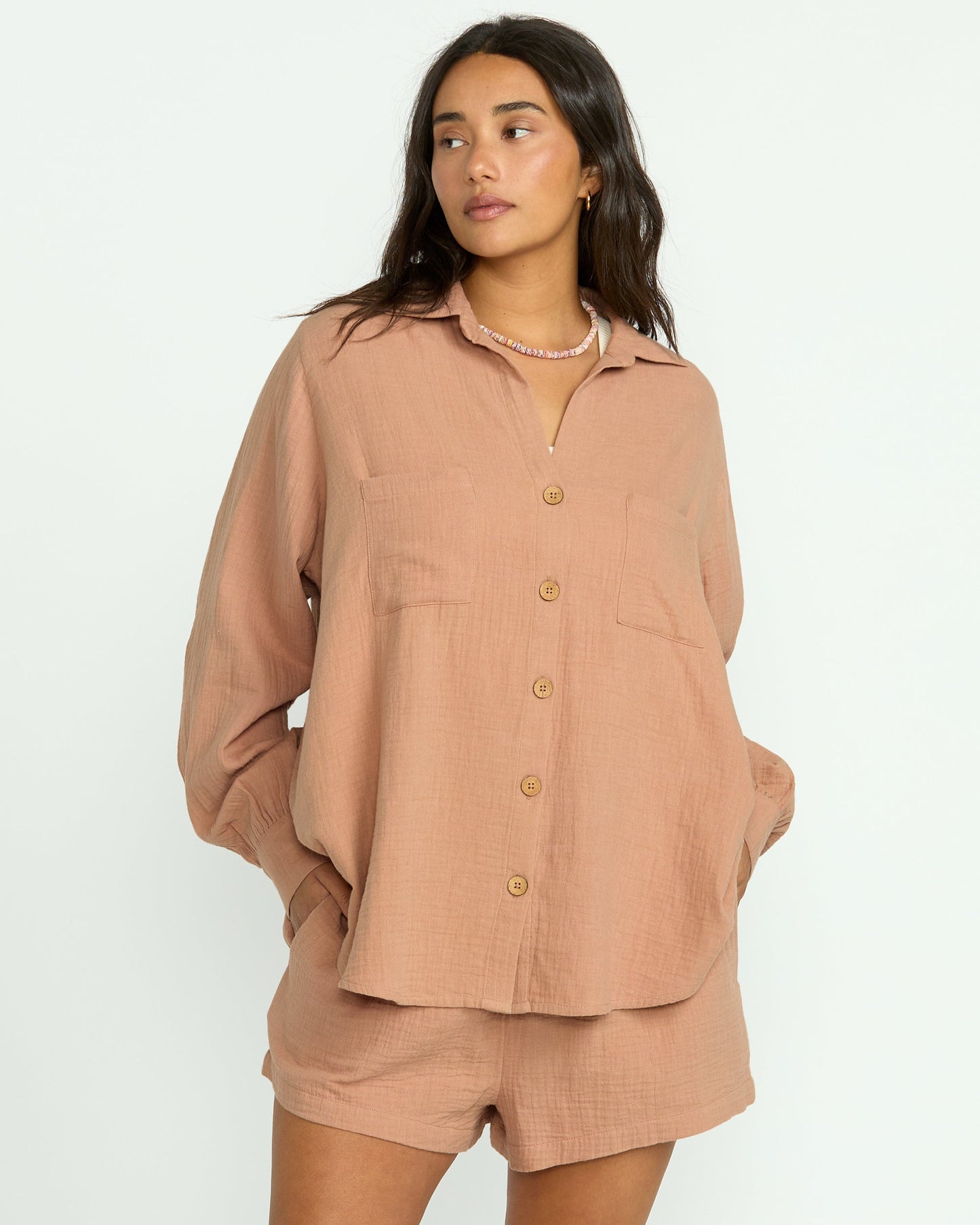 Sweet Swell Long Sleeve Shirt - Rinse Blue - 11