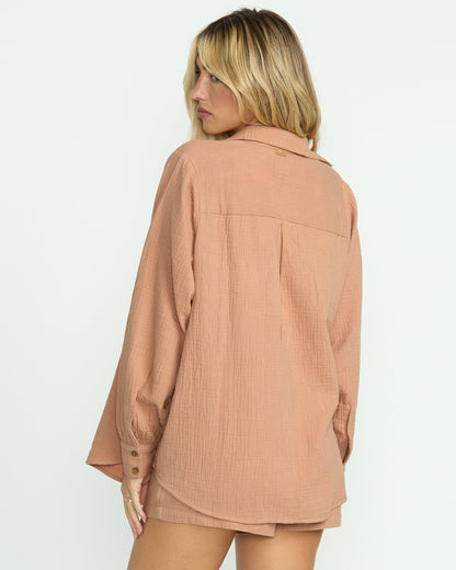 Sweet Swell Long Sleeve Shirt - Rinse Blue - 2