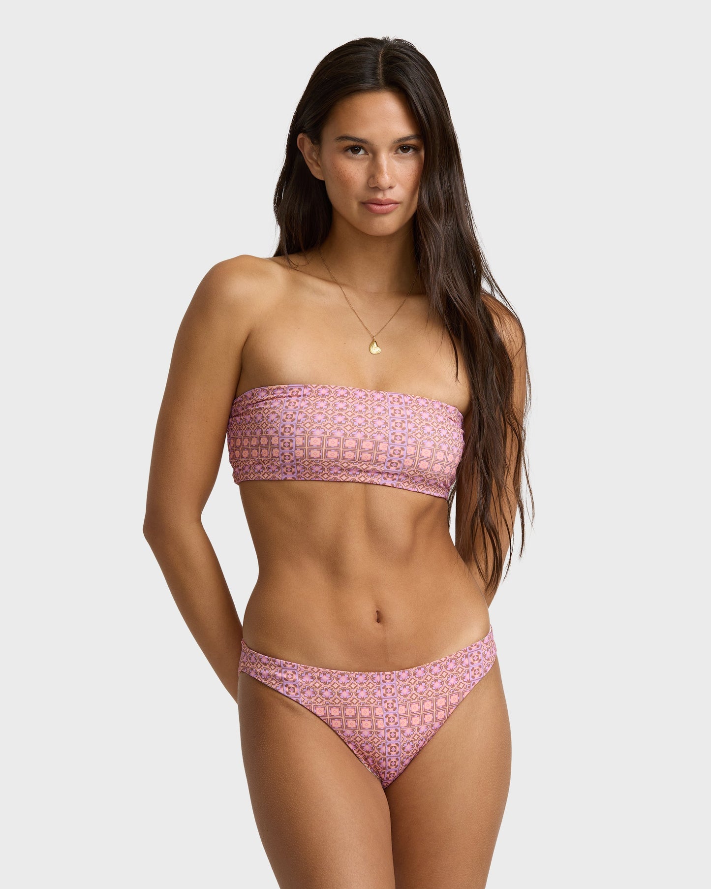 Dreamy Daze Tropic Reversible Bikini Bottoms - Sweet Lilac