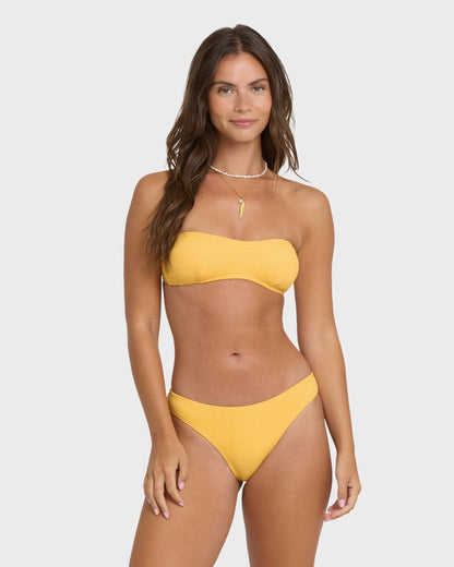 Crinkle Crush Sweetheart Bandeau Bikini Top - Sundress