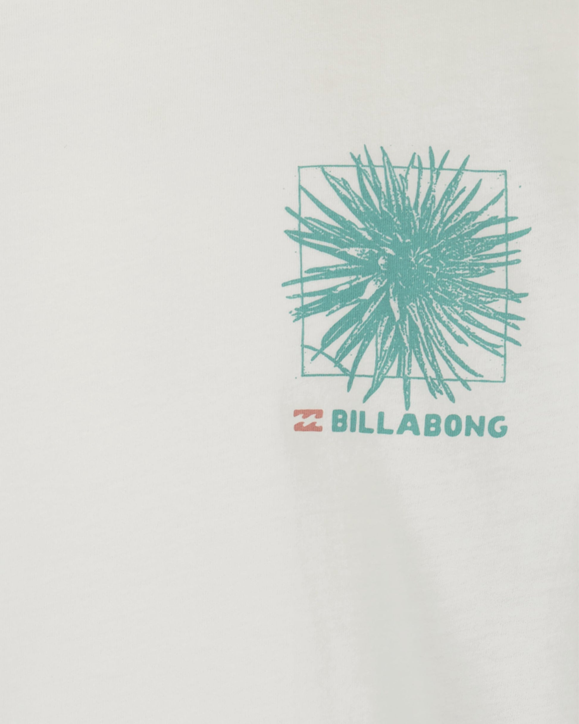 Billabong logo with a green plant design on a light gray background