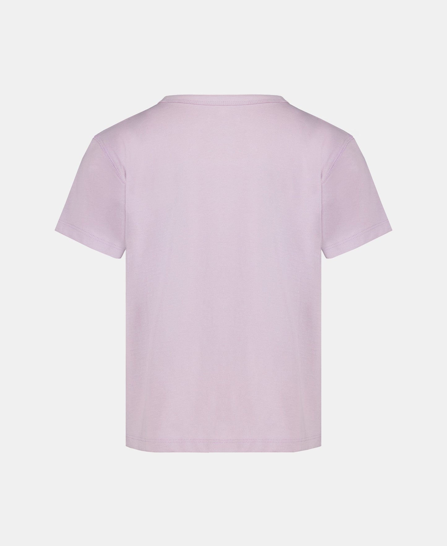 Light purple t-shirt on a white background