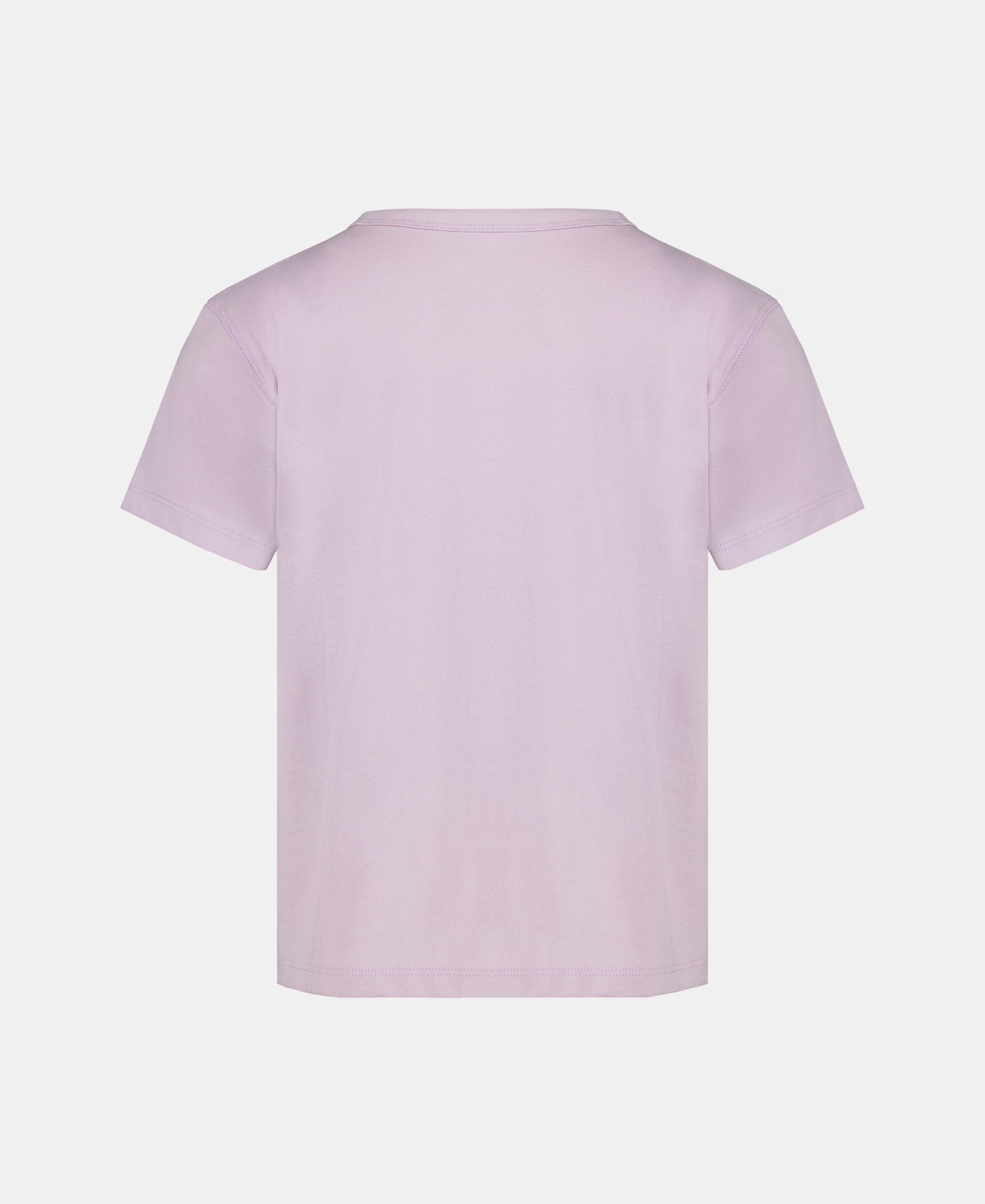 Light purple t-shirt on a white background