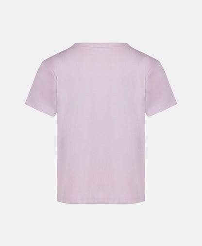Light purple t-shirt on a white background