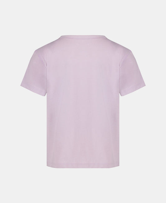 Light purple t-shirt on a white background