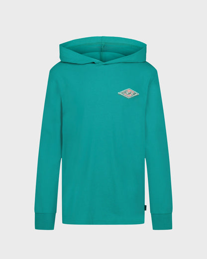 Boys Heritage Arch Hooded Long Sleeve T-Shirt