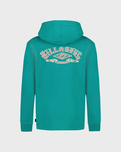 Boys Heritage Arch Hooded Long Sleeve T-Shirt
