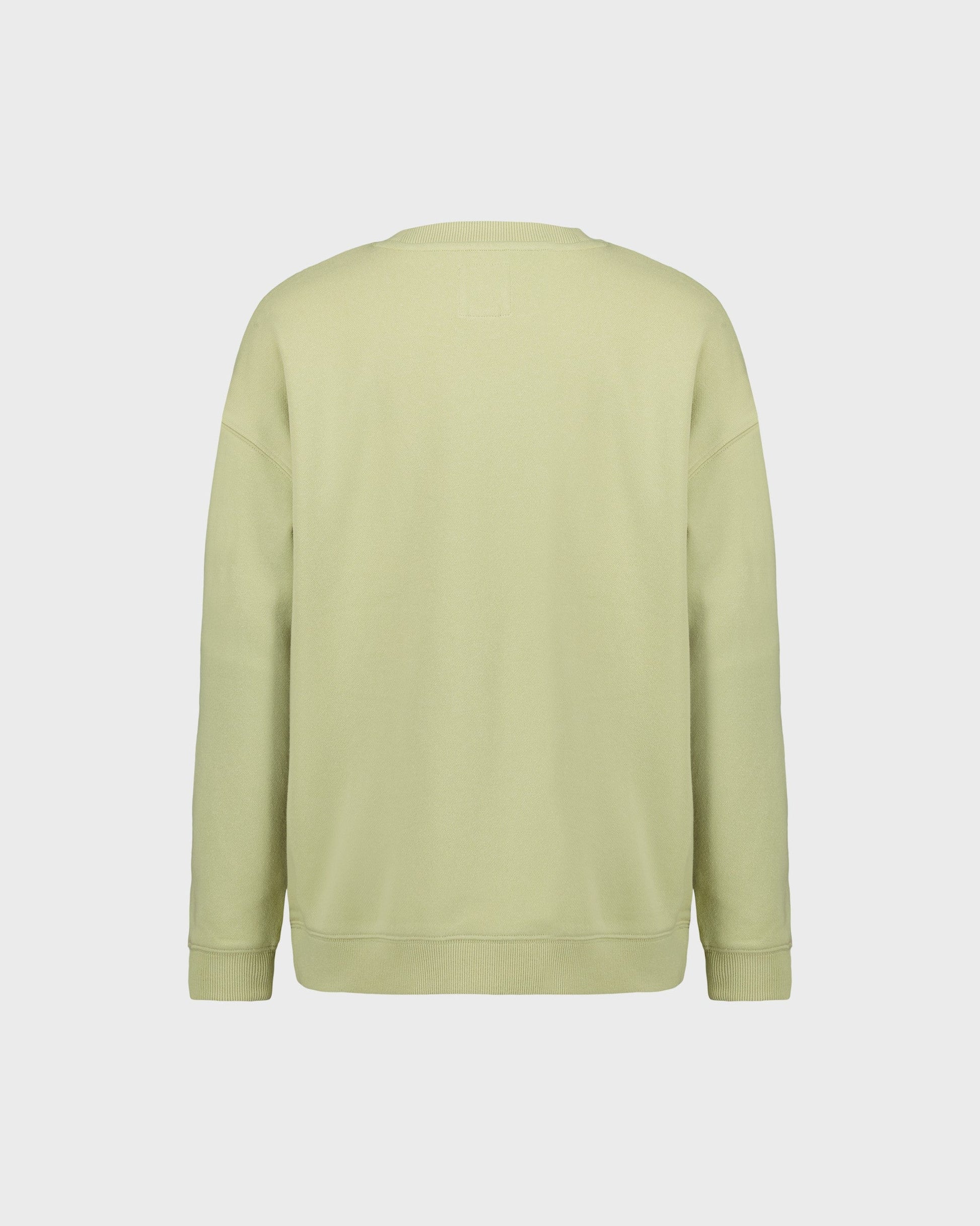 Light green sweatshirt on a white background