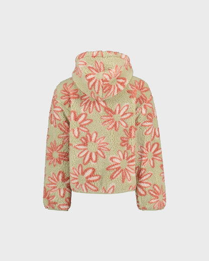 Floral patterned jacket on a white background