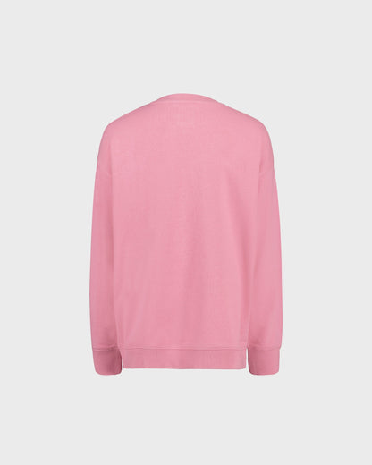 Pink sweatshirt on a light gray background