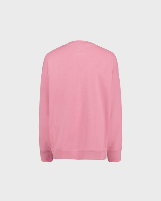 Pink sweatshirt on a light gray background