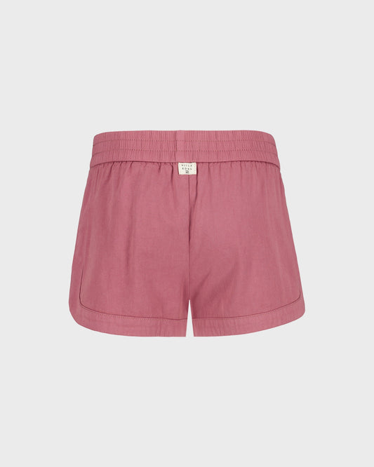 Pink shorts on a light gray background