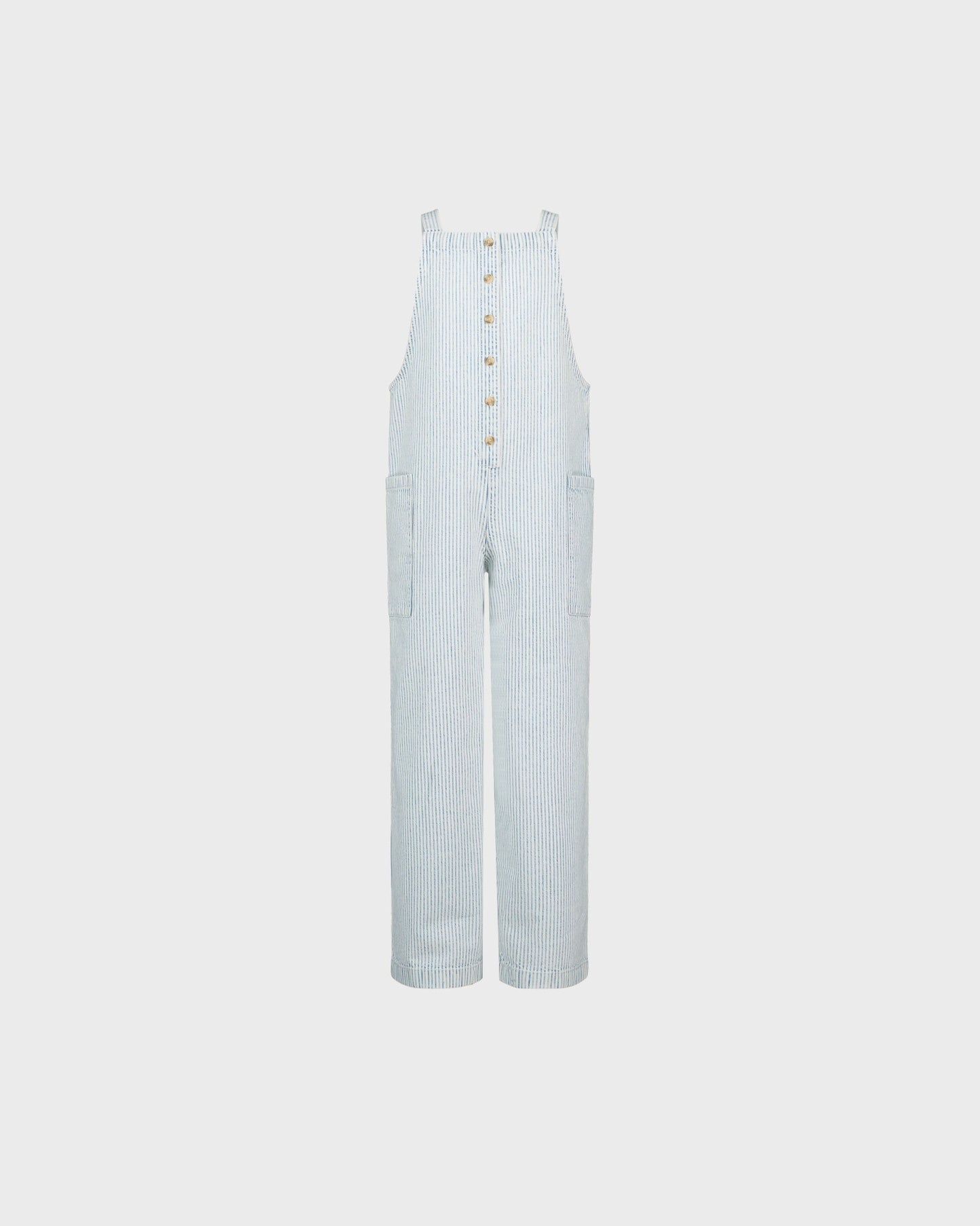 Light blue striped pants on a white background