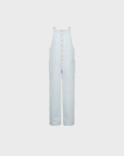 Light blue striped pants on a white background